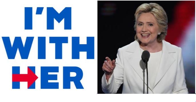 I Am With Her → Hillary Rodham Clinton 