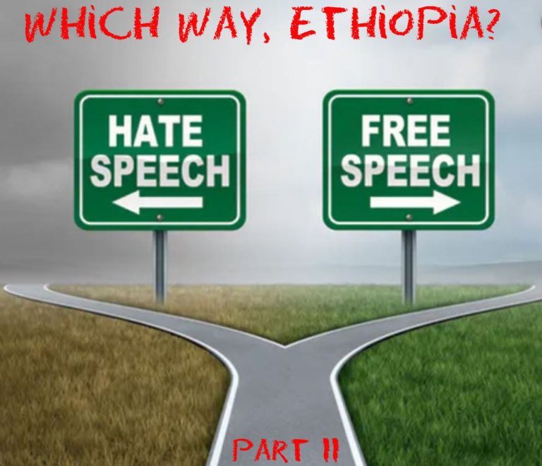 Hate, Hearts and Minds: “Creating an Ethiopia That is Second to None in Its Guarantee of Freedom of Expression” (Part II)